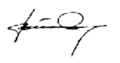 Signature de Bülent Arınç
