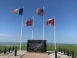 Stèle commémorative du B-17, dans le quartier de Pont rouge.