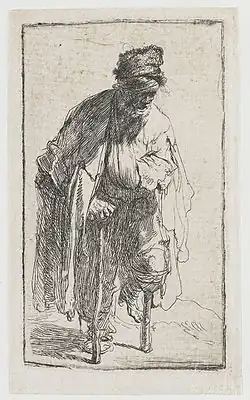 Gueux à la jambe de bois, dit « Capteyn Eenbeen »(ca. 1630, Rijksmuseum Amsterdam).