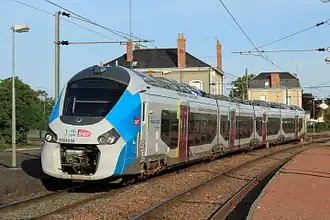 Régiolis (B 84500)en gare de Montreuil-Bellay.