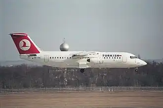 TC-THG, l'appareil impliqué dans l'accident, ici à l'aéroport international de Budapest-Ferenc Liszt en février 2001.
