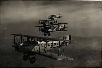 Vue de l'avion.