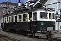 BDe 4/4 25 attendant le départ à l'ancienne gare de Lausanne-Chauderon en 1968.