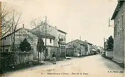 La rue de la Gare au début du XXe&nbsp;siècle