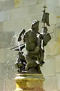 Sculpture de saint Georges.