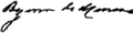 Signature de Adolfo Bezerra de Menezes