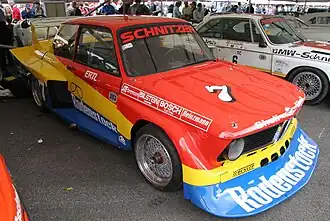BMW Schnitzer 2002 turbo groupe 5, saison 1977