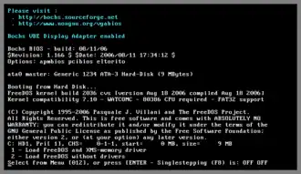 FreeDOS boot