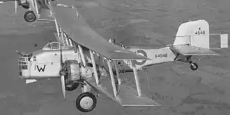 Vue de l'avion.