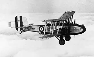 Vue de l'avion.