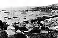 Travaux de la digue dans la baie de Funchal (1939).