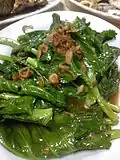 Jeunes pousses sautées à la cantonaise.