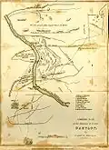 Plan du site de Babylone en 1829.
