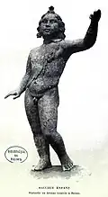 Bacchus enfant, bronze moulé trouvé rue Libergier,