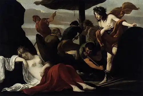 Les frères Le Nain, Bacchus découvrant Ariane à Naxos (vers 1635), musée des Beaux-Arts d'Orléans.