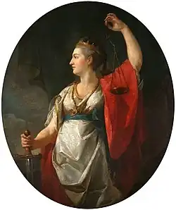 Allégorie de la justice - Themis, Marcello Bacciarelli (XVIIIe siècle).