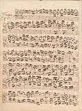 partition manuscrite