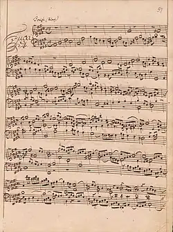 partition manuscrite