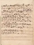 partition manuscrite