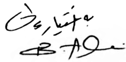 signature de Bakhtiar Ali