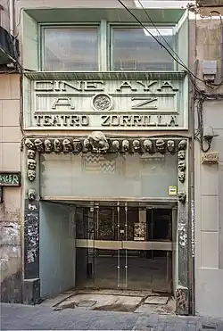 Ancienne entrée du Teatre Zorrilla.