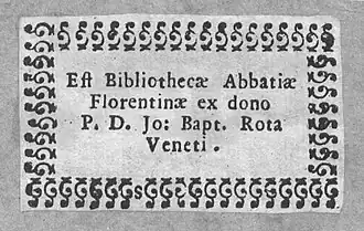 Ex libris.