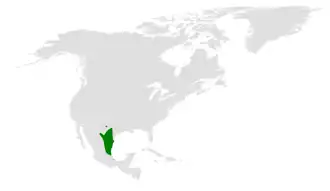 Description de l'image Baeolophus atricristatus distribution map.png.