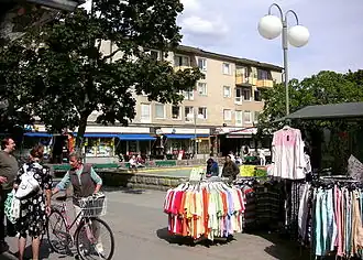 Place Lagaplan au centre de Bagarmossen.