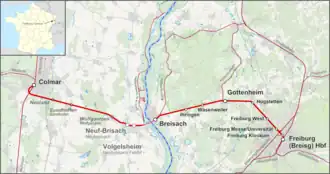 Voir la carte de la ligne.