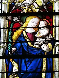 Vierge à l'Enfant, détail de la baie 44.