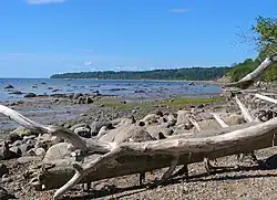 La baie de Bon-Désir près du terrain de camping