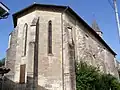 Le chevet de l'église, à l'ouest (août&nbsp;2012).