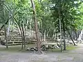 Le groupe sud de Balamku, vue vers le nord-ouest