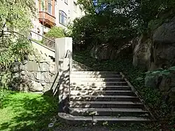Escalier ouest.