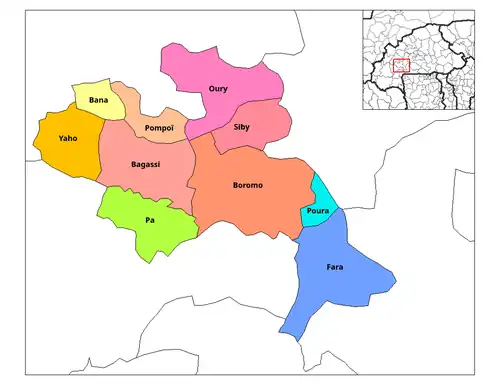 Localisation de Boromo