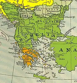 La Thrace ottomane entre 1840 et 1878.