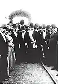 Inauguration du viaduc en 1890 par le Président José Manuel Balmaceda