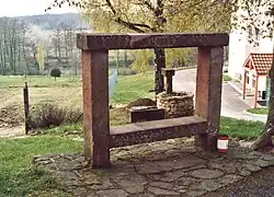 Banc reposoir.