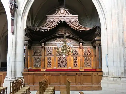 Banc d'œuvre royal de l'église Saint-Germain-l'Auxerrois (Paris).