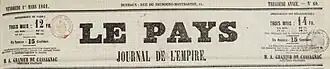 Image illustrative de l’article Le Pays (journal français)