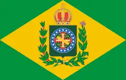 Drapeau de l'empire du Brésil.