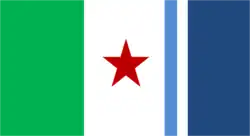 Drapeau de Sagrada Família  commune du Chili