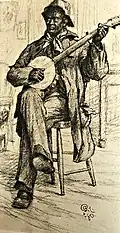 Banjo player, vers 1880, New Britain Museum of American Art