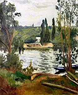 Quais de Seine à Villennes (1913, huile sur toile, coll. privée).