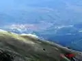 Vue vers la ville de Bansko.