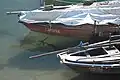 Des barques à Portonovo, petit port qui est l'une des paroisses de la commune.