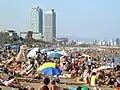 La plage en été.