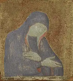 Vierge  de douleur. Barnaba da Modena. Tempera et or sur panneau, H. 33 cm., vers 1375–80