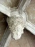 Bas-côté sud, 3e&nbsp;travée, clé de voûte.