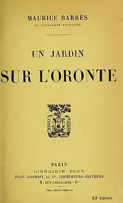 Image illustrative de l’article Un jardin sur l'Oronte